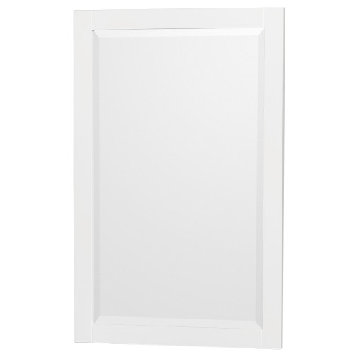 Wyndham WCV800080DWHWCUNSM24 Acclaim 80 Inch Double Bathroom Vanity in White, White Cultured Marble Countertop, Undermount Square Sinks, 24 Inch Mirrors