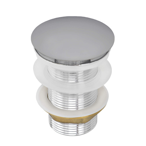 Ruvati Umbrella Style Push Pop-up Drain for Bathroom Sinks without Overflow - Chrome Finish - RVA5102CH