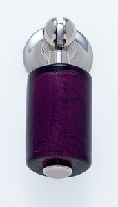 JVJ Polished Nickel 30 mm (1 3/16") Pendant Drop Door Pull - Purple - 48514