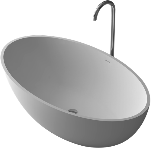 Cheviot PIETRO Solid Surface Free-Standing Bathtub - 69.25" x 40.5" x 21.75" - 4121-WW