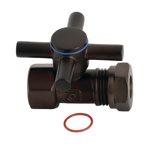 Kingston Brass CC44155DX Concord 1/2" IPS x 1/2" or 7/16" Slip Joint Straight Valve, Oil Rubbed Bronze