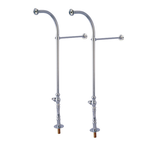 Kingston Brass CC451*30 Rigid 30-Inch Freestanding Supply Line without Handle, Polished Chrome