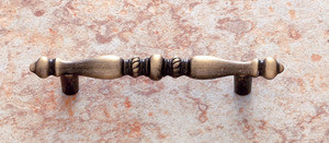 JVJ Antique Brass Finish 3" C/C Door Pull - 40205