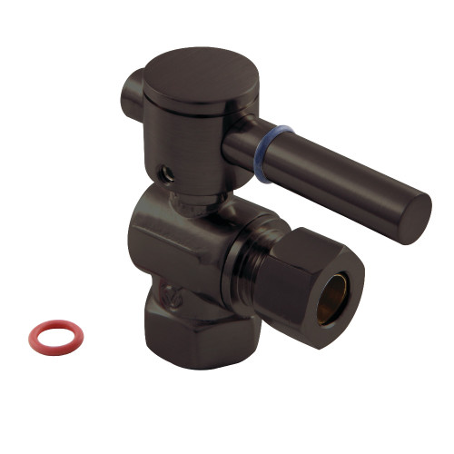 Kingston Brass CC33105DL 3/8" IPS X 3/8" OD Comp Quarter-Turn Angle Stop Valve, Oil Rubbed Bronze