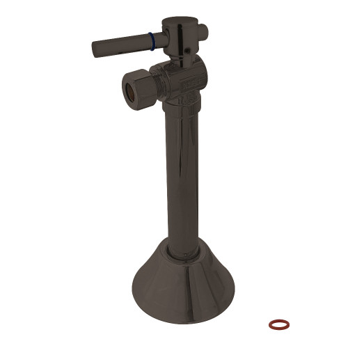 Kingston Brass CC83205DL 1/2" Sweat x 3/8" OD Comp Angle Shut-Off Valve with 5" Extension, Oil Rubbed Bronze