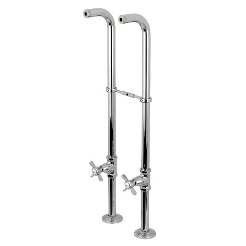 Kingston Brass CC266S1BEX Freestanding Supply Line Package, Polished Chrome