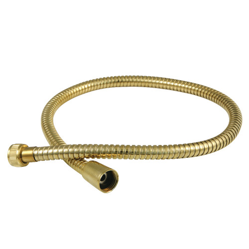 Kingston Brass KBSPRHOSE302 Gourmet Scape 30" Stainless Steel Hose, Polished Brass