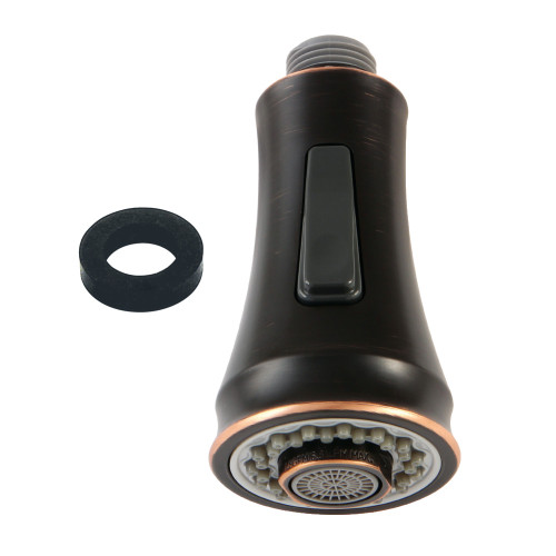 Kingston Brass KDH8816 2-Function Pull-Down Kitchen Faucet Sprayer Head, Naples Bronze
