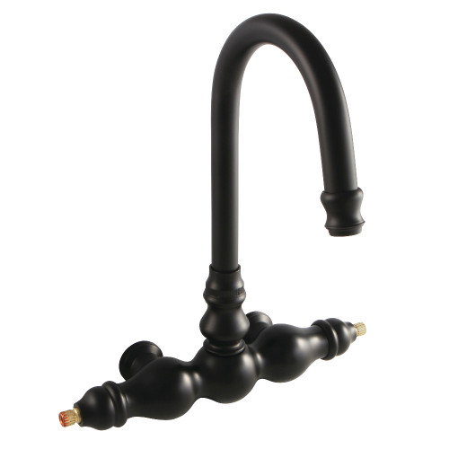 Kingston Brass AET300-0 Aqua Vintage Tub Faucet Body without Handle, Matte Black
