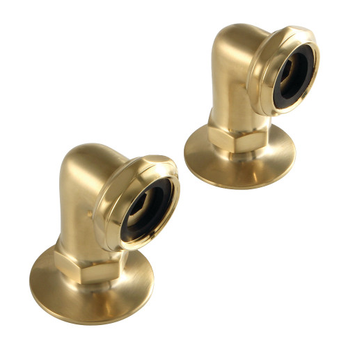 Kingston Brass Aqua Vintage AE2RS7 Vintage 2-inch Tub Faucet Riser, Brushed Brass