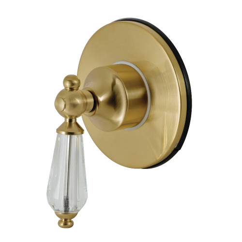 Kingston Brass KS3037WLL 3-Way Diverter Valve with Trim Kit, Brushed Brass