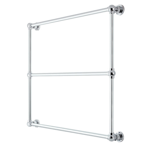 Kingston Brass DTM32363CP Palatine 36-Inch x 32-Inch Wall Mount Towel Rack, Polished Chrome