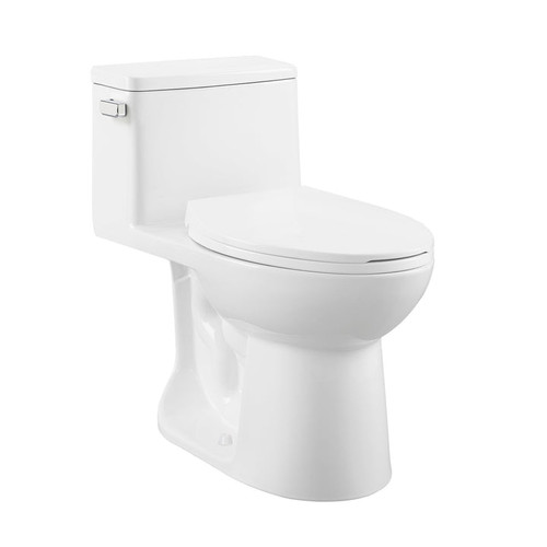 Swiss Madison SM-1T121 Avallon One-Piece Elongated Toilet Side Flush 1.28 gpf - Glossy White