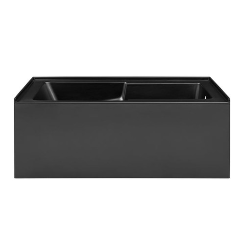 Swiss Madison SM-AB542MB Voltaire 60" X 32" Right-Hand Drain Alcove Bathtub with Apron in Matte Black