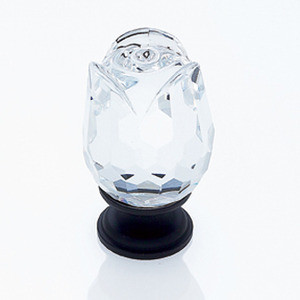 JVJ Oil Rubbed Bronze 31% Leaded Crystal 30 mm (1 3/16") Rose Door Knob - 52520