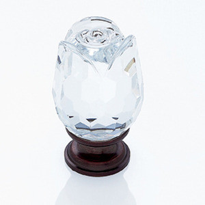 JVJ Old World Bronze 31% Leaded Crystal 30 mm (1 3/16") Rose Door Knob - 52512