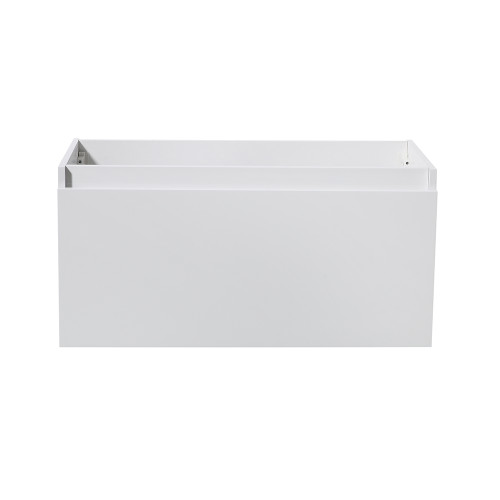 Fresca FCB8008WH Fresca Mezzo 36" White Wall Hung Modern Bathroom Vanity Cabinet