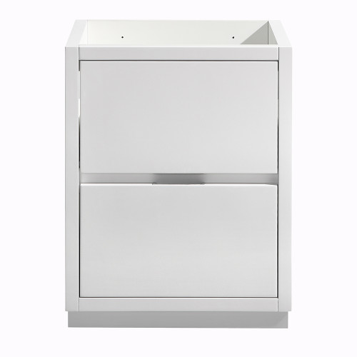 Fresca FCB8424WH Fresca Valencia 24" Glossy White Free Standing Modern Bathroom Vanity Cabinet