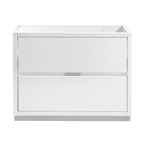 Fresca FCB8442WH Fresca Valencia 40" Glossy White Free Standing Modern Bathroom Vanity Cabinet