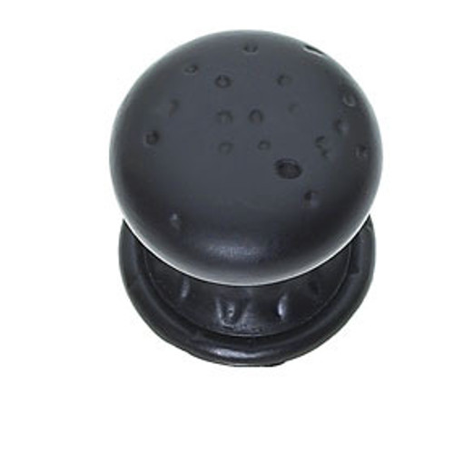 JVJ 42720 Oil Rubbed Bronze 1 3/8" Pitted Mushroom Door Knob with Round and Square Back Plates