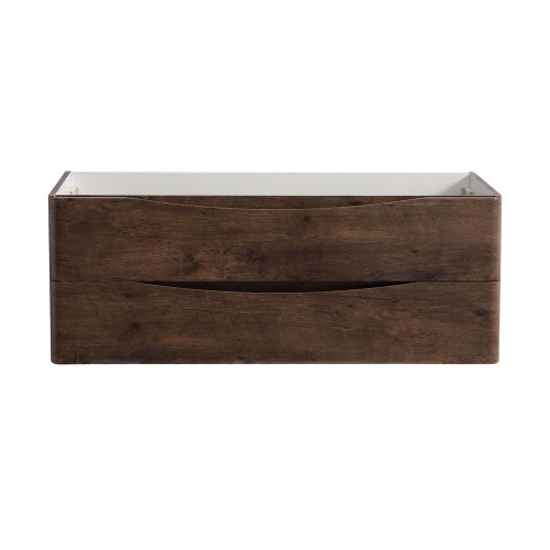 Fresca FCB9048RW-D Fresca Tuscany 48" Rosewood Wall Hung Double Sink Modern Bathroom Vanity Cabinet