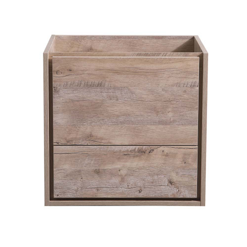 Fresca FCB9224RNW Fresca Catania 24" Rustic Natural Wood Wall Hung Modern Bathroom Vanity Cabinet