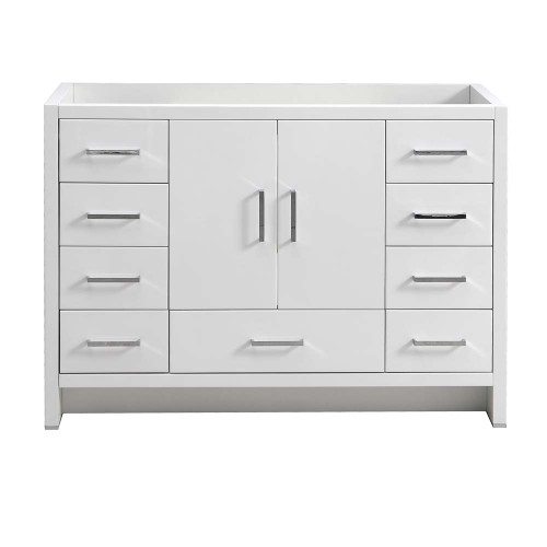 Fresca FCB9448WH Fresca Imperia 48" Glossy White Free Standing Modern Bathroom Vanity Cabinet