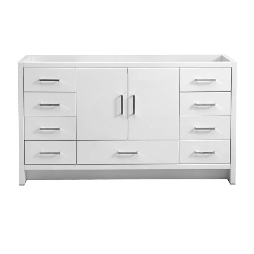 Fresca FCB9460WH-S Fresca Imperia 60" Glossy White Free Standing Single Sink Modern Bathroom Vanity Cabinet