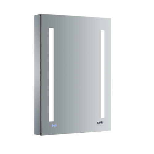 Fresca FMC012436-R Fresca Tiempo 24" Wide x 36" Tall Bathroom Medicine Cabinet w/ LED Lighting & Defogger