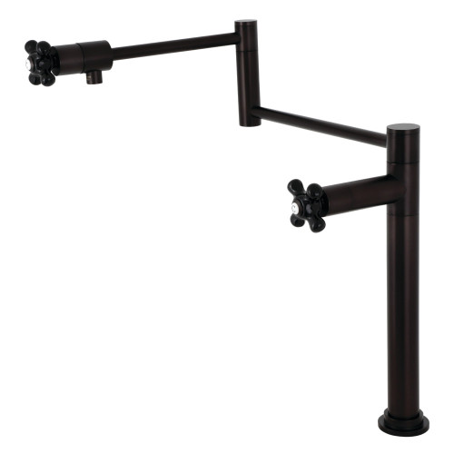 Kingston Brass KS4705PKX Duchess Deck Mount Pot Filler, Oil Rubbed Bronze