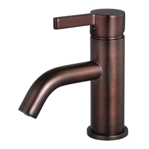 Kingston Brass Fauceture LS8225CTL Continental Single-Handle Bathroom Faucet with Push Pop-Up, Oil Rubbed Bronze