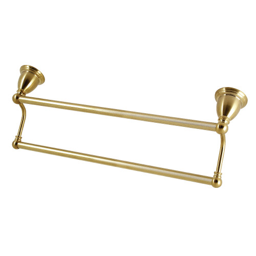 Kingston Brass BA175318BB Heritage 18" Dual Towel Bar, Brushed Brass