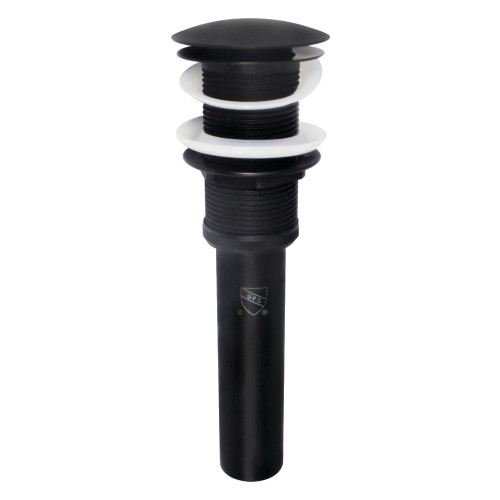 Kingston Brass EV8310MB Coronet Push Pop-Up Bathroom Sink Drain without Overflow, Matte Black