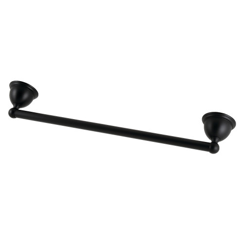 Kingston Brass BA3962MB Restoration 18" Towel Bar, Matte Black