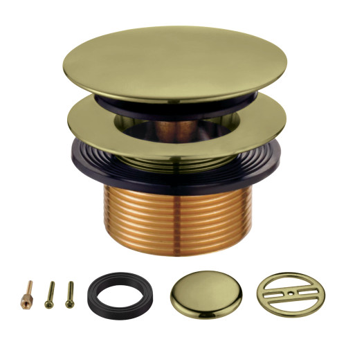 Kingston Brass KBU2003 Eugene Tip-Toe Tub Drain Conversion Kit, Antique Brass