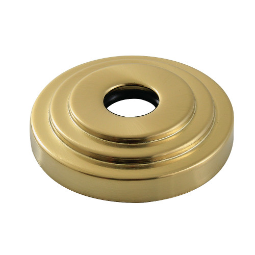 Kingston Brass FLMODERN7 3-Inch O.D Decorative Escutcheon Flange (3/4 Inch I.D.), Brushed Brass