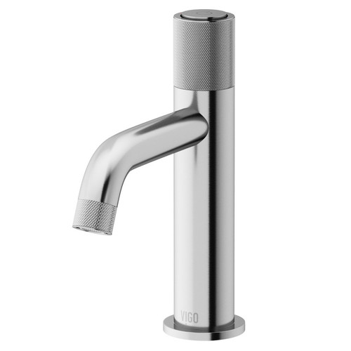 Vigo Apollo Single Hole, Single Handle Bathroom Faucet In Brushed Nickel
