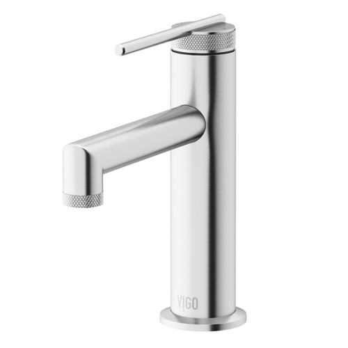 Vigo VG01049BN Sterling Single Hole, Single Handle Bathroom Faucet In Brushed Nickel