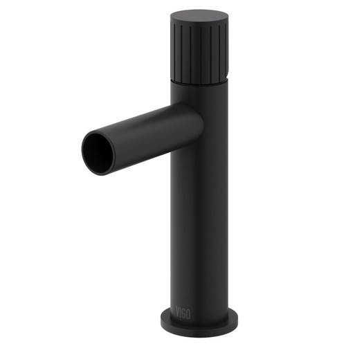 Vigo Ashford Single Hole Bathroom Faucet In Matte Black