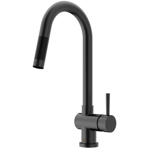 Vigo VG02008MB Gramercy Pull-Down Kitchen Faucet In Matte Black