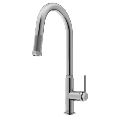 Vigo Hart Arched Pull-Down Kitchen Faucet In Stainless Steel