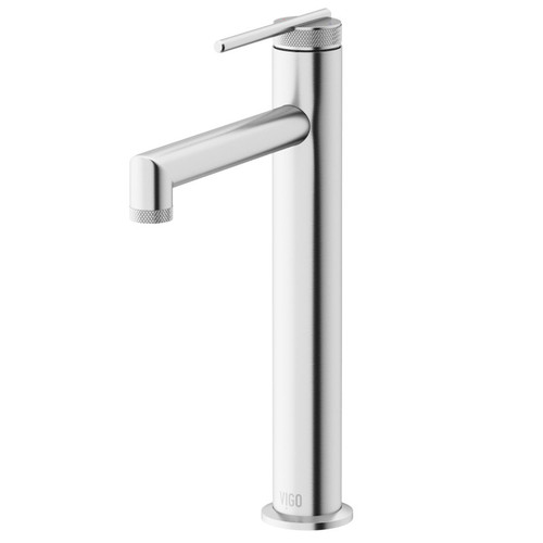 Vigo Sterling Single Hole Single Handle Bathroom Faucet In Brushed Nickel
