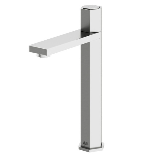 Vigo Nova Single Handle Vessel Bathroom Faucet In Brushed Nickel