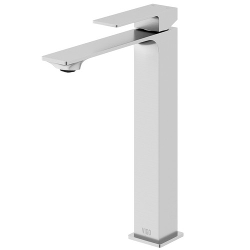 Vigo Dunn Single Handle Bathroom Vessel Faucet In Brushed Nickel