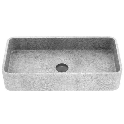 Vigo VG04060 Concreto Stone 23 In. Rectangular Bathroom Vessel Sink