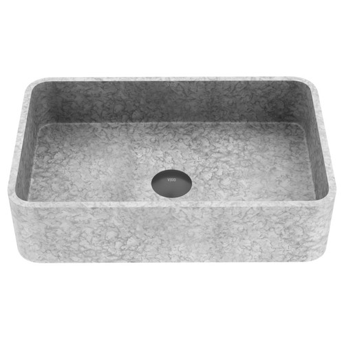 Vigo VG04062 Concreto Stone 19 In. Rectangular Bathroom Vessel Sink