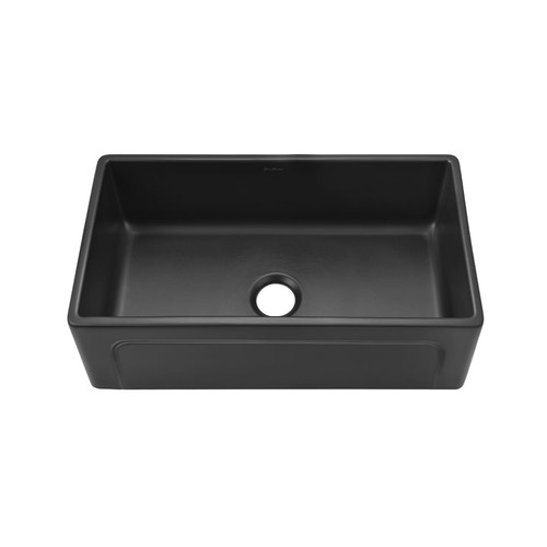 Swiss Madison SM-KS27MB Lyon 30 x 18 Fireclay, Single Sink, Farmhouse Kitchen Sink in Matte Black