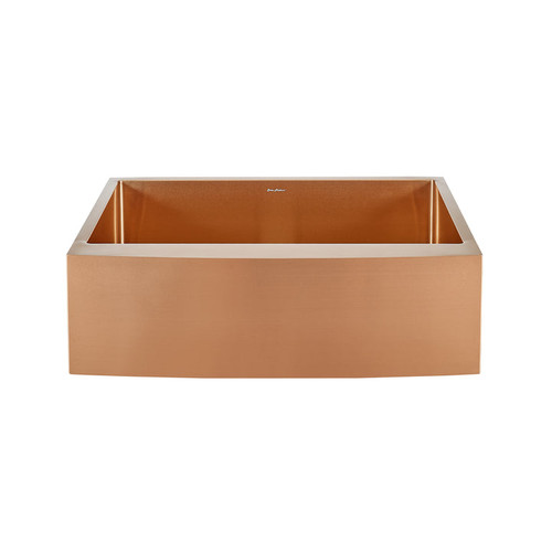 Swiss Madison SM-KS759RG Rivage 30" x 21" Stainless Steel, Single Sink, Farmhouse Kitchen Sink with Apron - Rose Gold