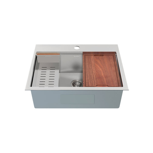 Swiss Madison SM-KT776 Ravi Single Sink 30 x 22 Topmount Kitchen Workstation Sink