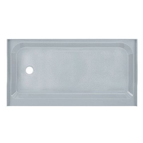 Swiss Madison SM-SB515E Voltaire 60" x 32" Single-Threshold, Left-Hand Drain, Shower Base - Grey